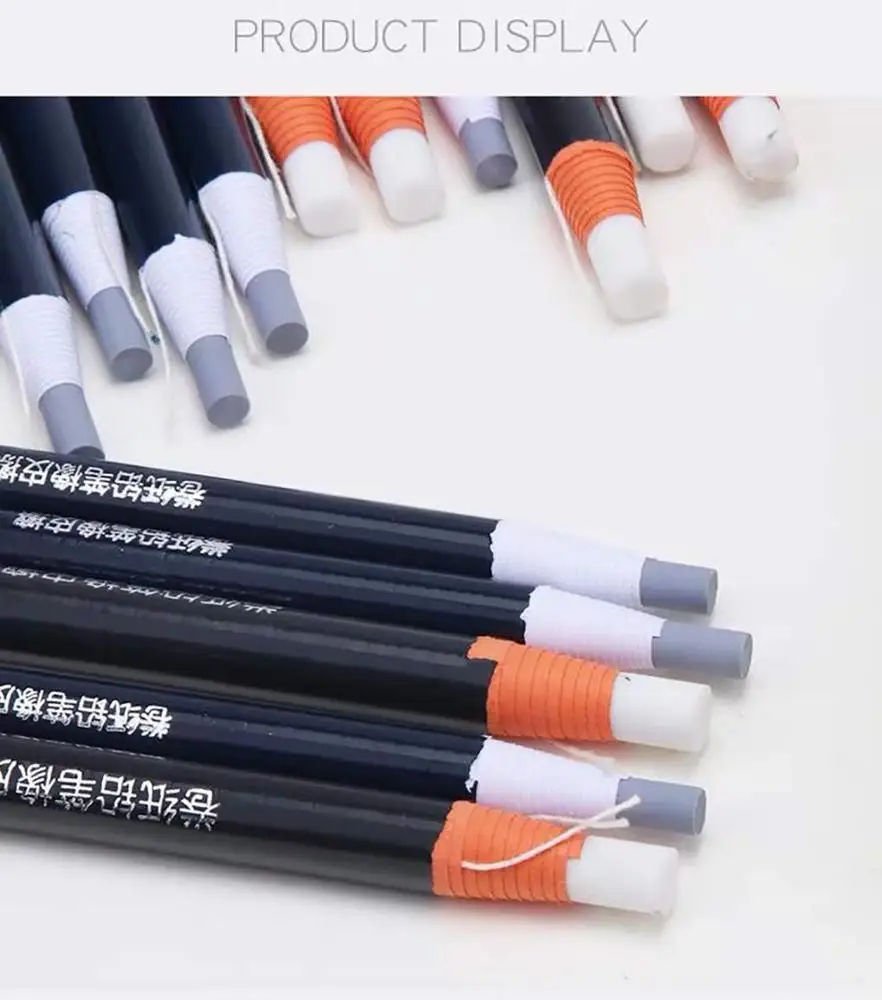 7mm 10pcs Hand Tear Sketch Eraser Pen-Style Pencil Shape Eraser Pen Round Tip Highlight Rubber School Supplies 