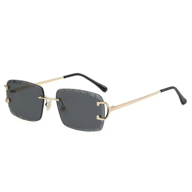 GWTNN OEM Gafas De Sol Al Aire Titanium Custom Rimless Sunglasses Designer Rimless Sunglasses