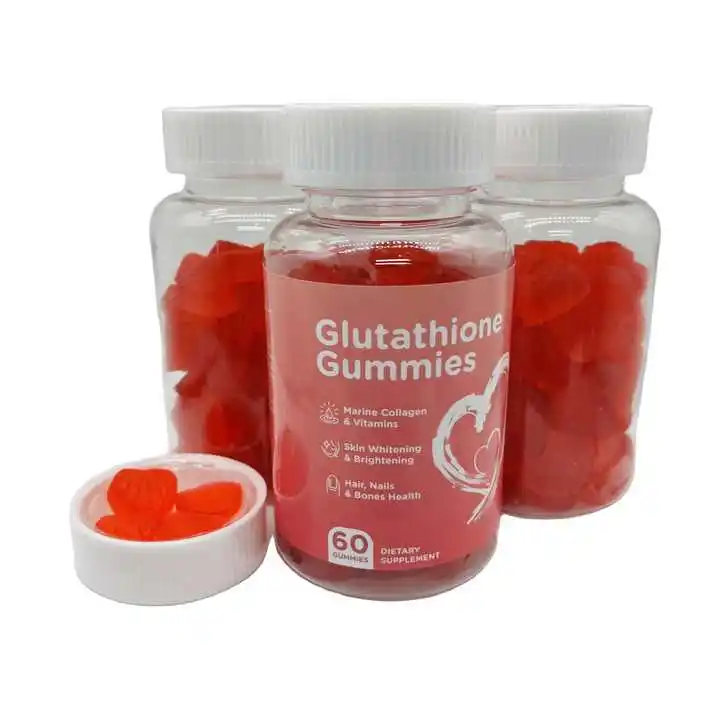 Private Label Effective Skin Lightening & Whitening Vegan L-Glutathione  Gummy Candy for Adults 2 Gummies Daily 60 Count