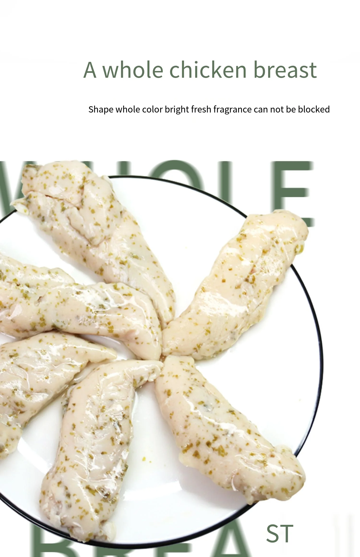 Cat Snacks Steamed Seaweed Chicken Breast Pet Snacks Kitten Canned Wet