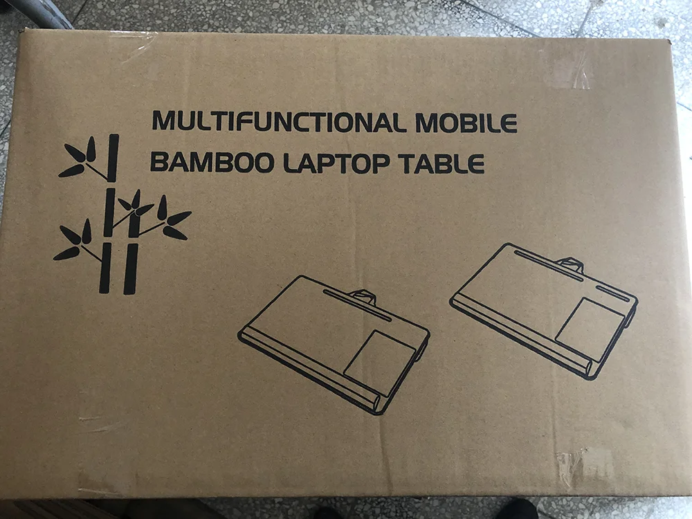 Портативный Bamboo стол для ноутбука лоток негабаритных стол для ноутбука, для дома и офиса