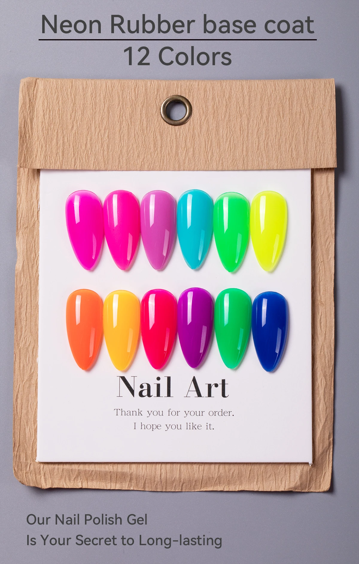 Nails Suppliers High Quality Soak Off Hot Sell Gel Polish Neon Effect Rubber Base Coat UV Gel factory