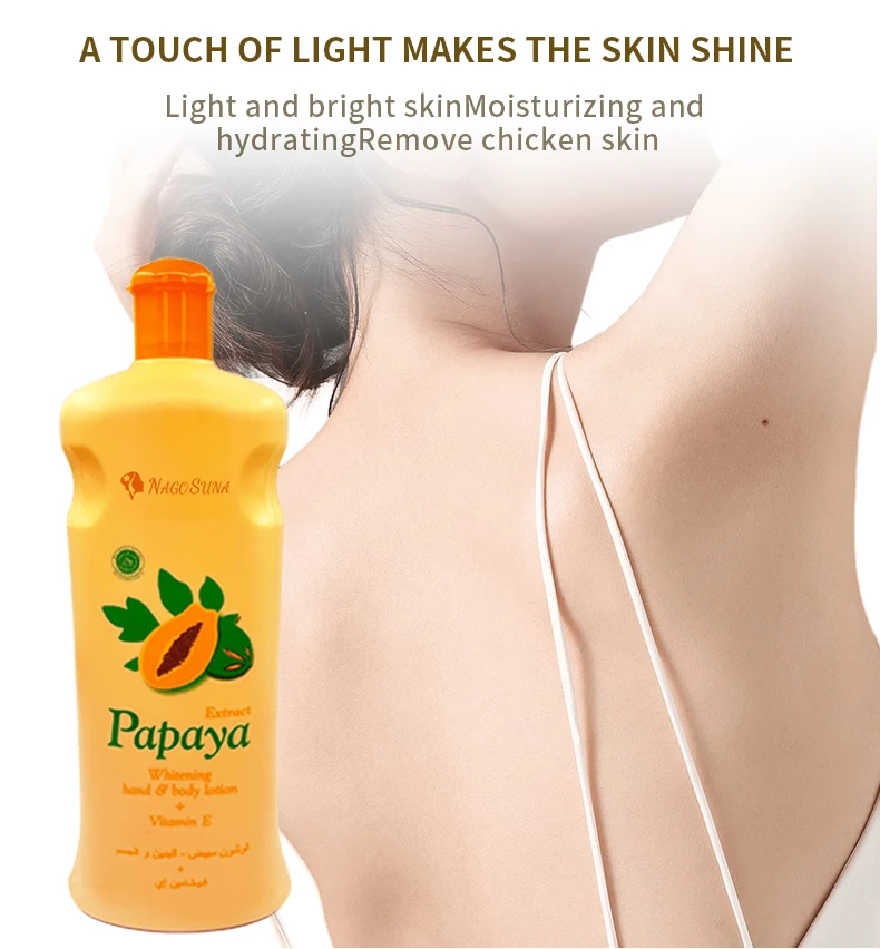 Nagosuna Organic Fruit Papaya Wholesale Body Lotion Hot Sale Skin Care Cream Anti Freckle Skin