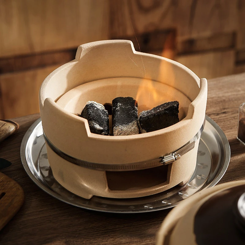 Old Fashioned Ceramic Charcoal Barbecue Casserole For Home