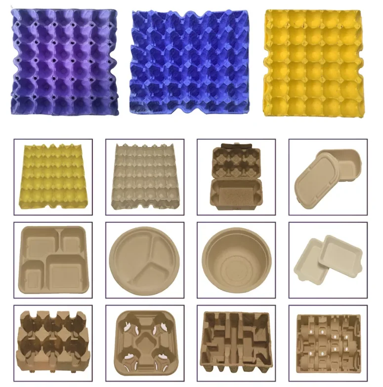Egg Tray Egg Carton Pulp Product Shaping Machine Hot Press Forming