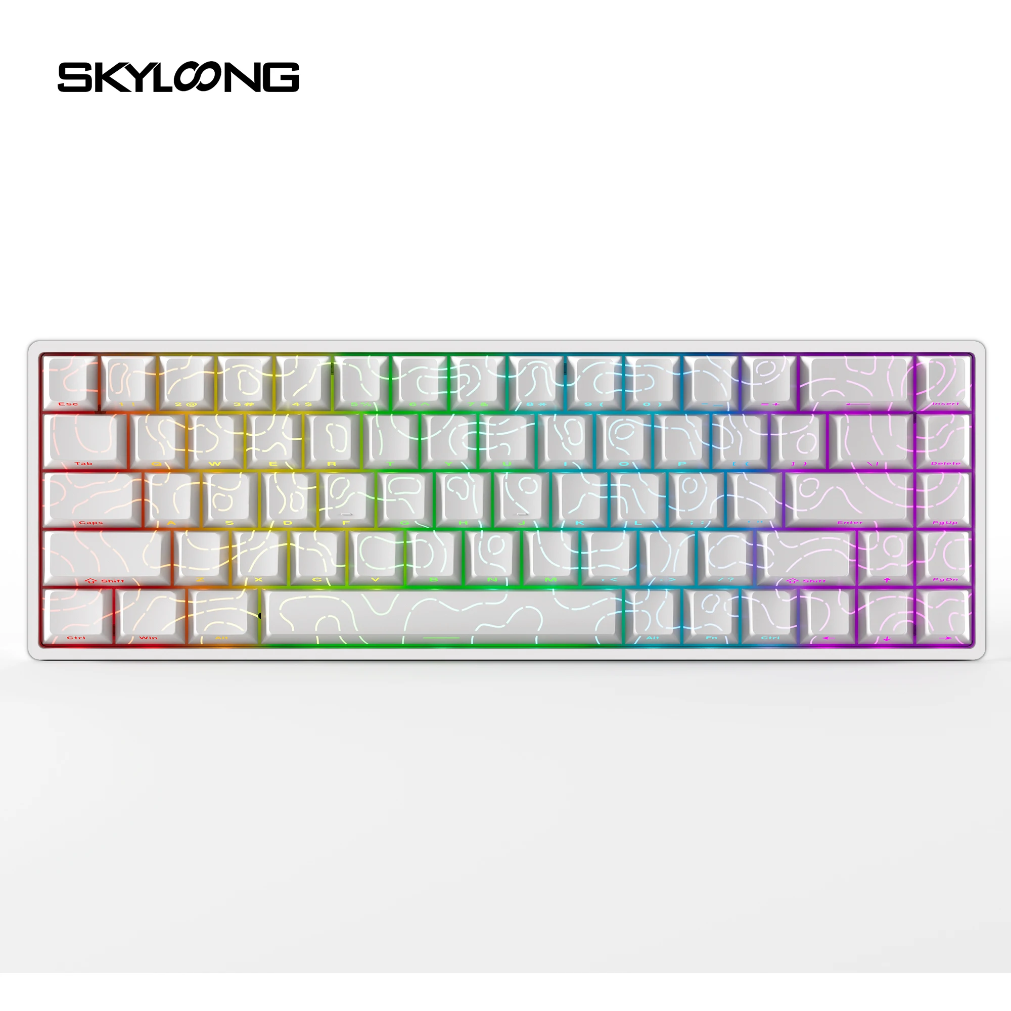 Skyloong GK68RE 磁気スイッチ ゲーミングキーボード 白 Skyloong GK68 HEとM1のレビュー | 本格機能のゲーミング