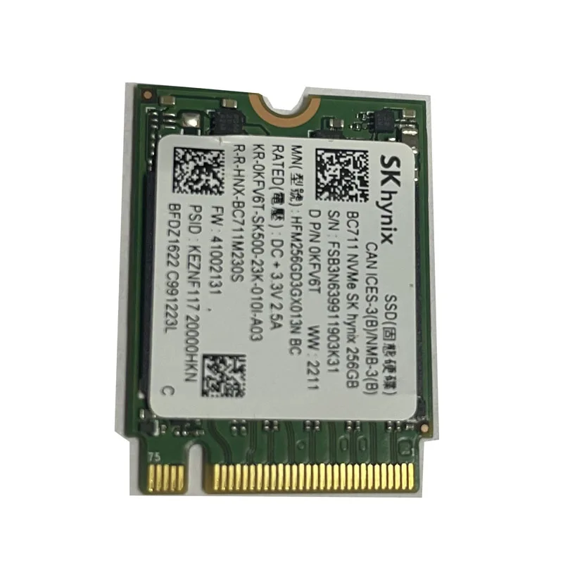 SK Hynix HFM256GD3GX013N 256GB M.2 2230 PCI-e Gen3 x4 NVMe