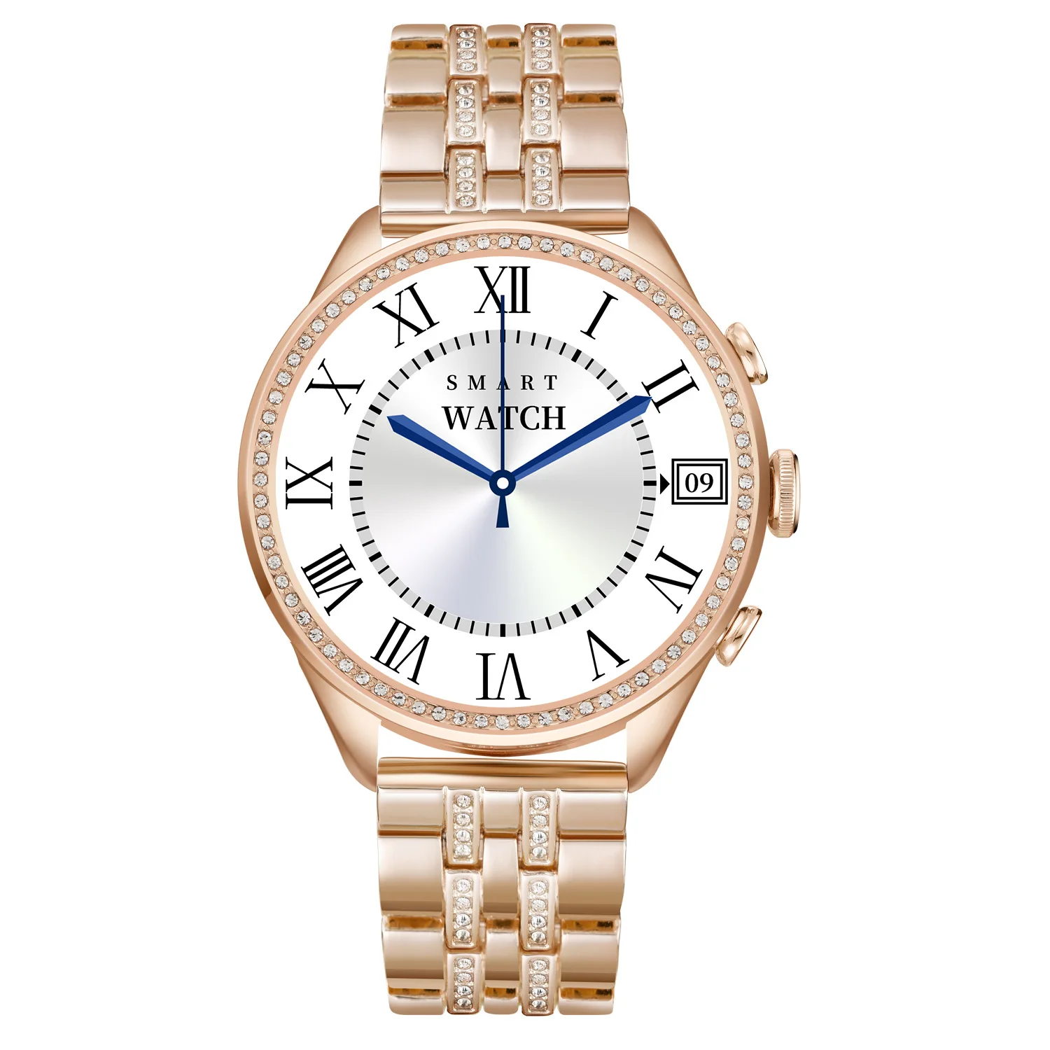 Call Wrist Stainless Steel Smart Watch Women Custom Dial Watches Men Sport Fitness Tracker Heart Rate Smartwatch for Android IOS