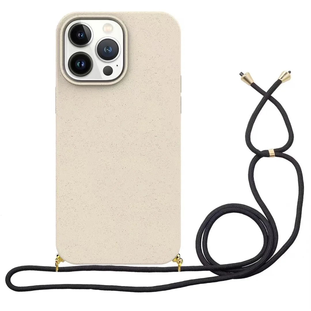 Custom Logo Compostable Phone Cover for iPhone 14 Pro Recycled Mobile Phone Shell for iPhone 13 Pro Max Biodegradable Phone Case