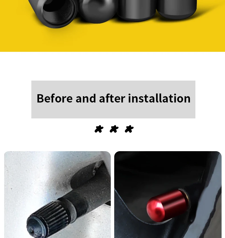 Car Tire Valve Caps Stem Cover Skull Middle Finger Air Dust Caps Tire