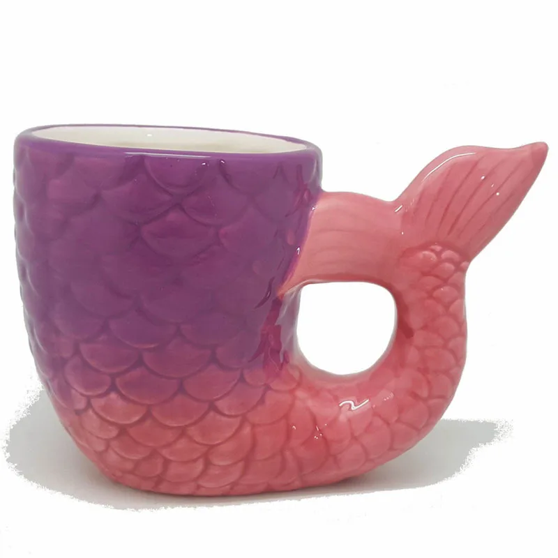 personalized 3d mermaid mug custom logo