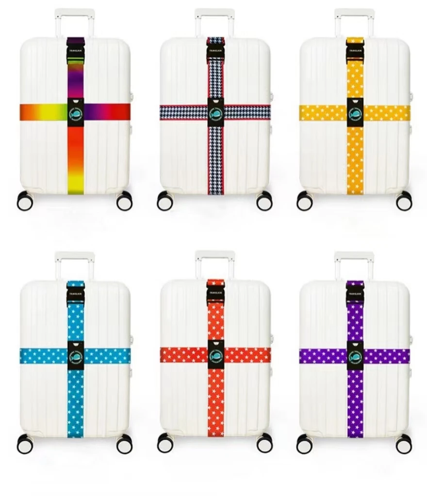 Adjustable Suitcase Belts Silicone Luggage Tags Travel Suitcase Tags