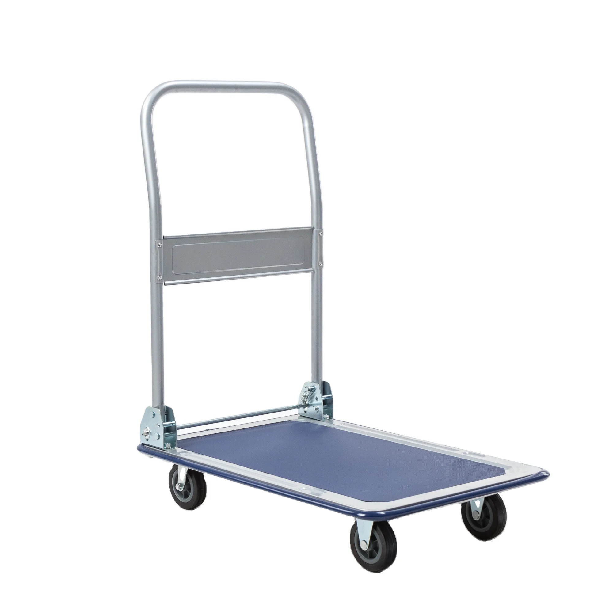 Platform Hand Truck Heavy Duty Metal Folding Hand Truck Steel Platform Trolley Cart with Handle