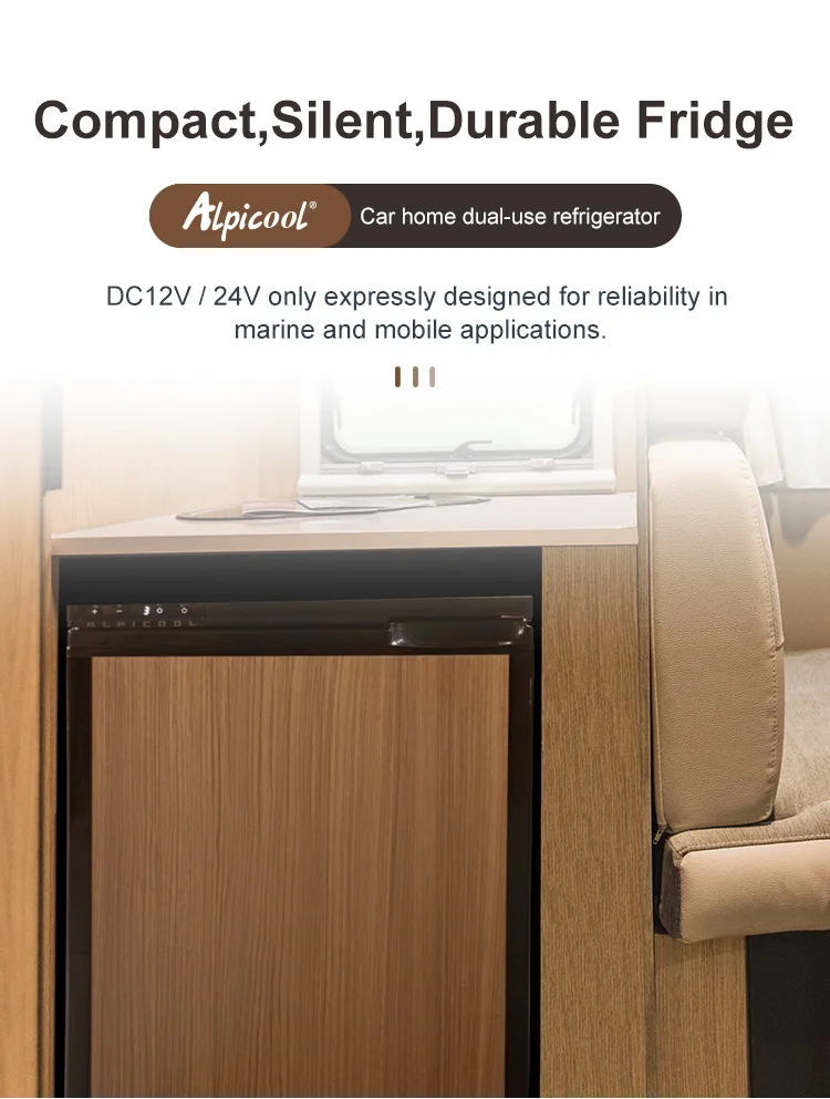 Portable Cooler For Home Use Vehicle Truck Alpicool 65L Car Refrigerator In The Car Mini Fridge Small Freezer 12v 24v Compressor Color Name Model 1 Irgatwbgrvwte