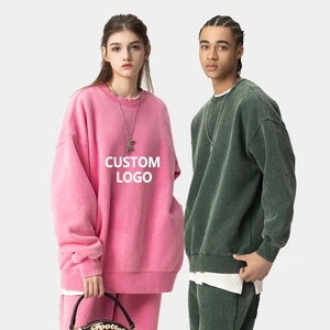 OEM Pullover Cotton Polyester Unisex Oversize Sweatshirt Custom FOG Classic Fleece Thicken Crewneck Sweatshirt Men's Sweatshirt