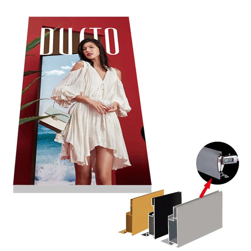 Gamynos partijos Profilis Be rėmelio SEG Džiovintasis LED Reklaminis langas