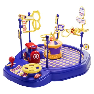 Circus Show Blowing Ball Challenge Game Toy Train Plastic Kids Electric Trains