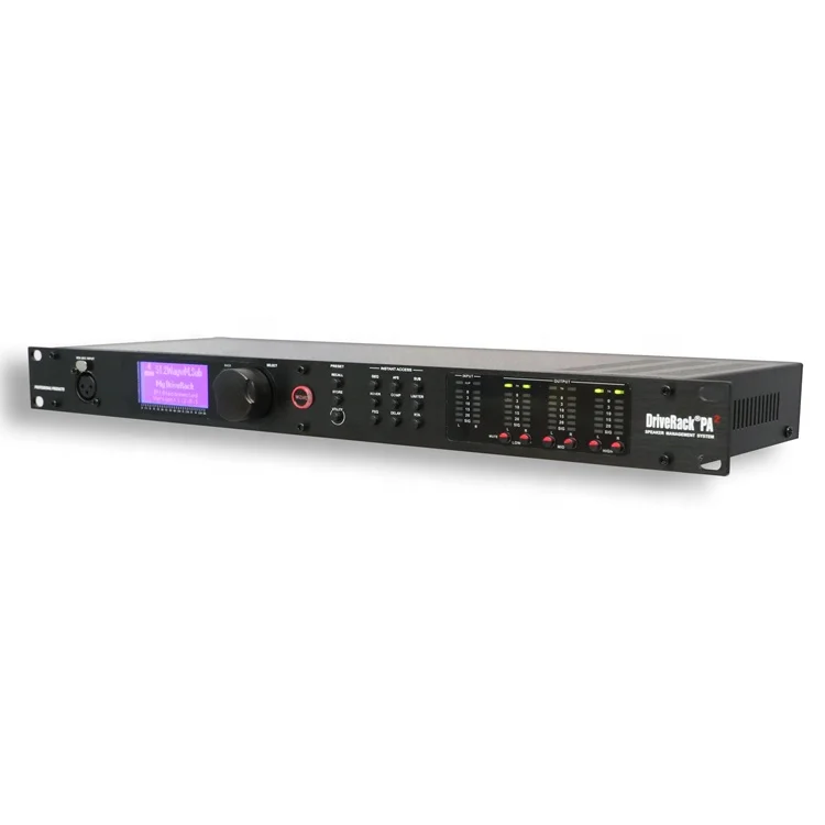 PA2 DriveRack 2 Input 6 Output Speaker Management System Professional Audio Equalizer for Stage Sound Equipment