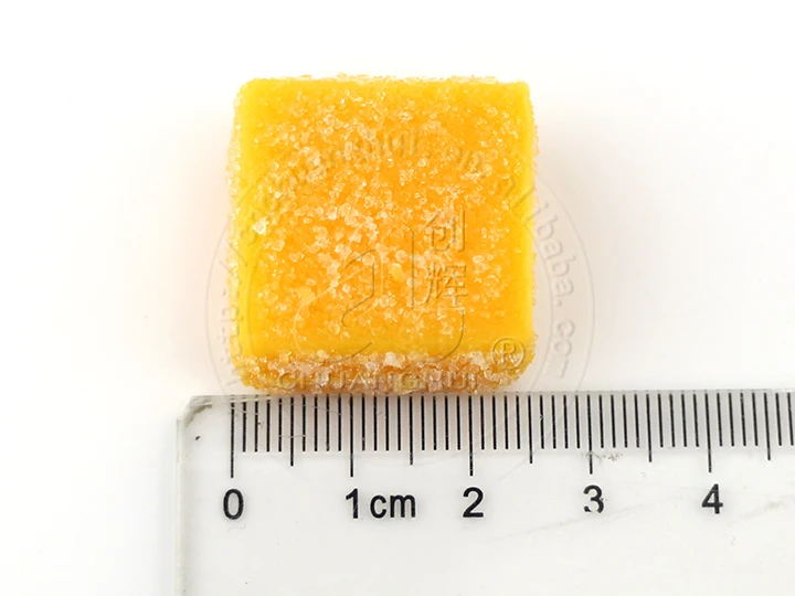 Halal Mango Soft Candy Cube Mango Fruit Flavor Jelly Soft Candy