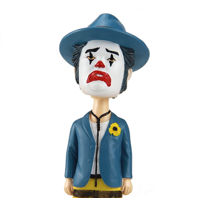 Wholesale cartoon character clown with business suit bobble head
