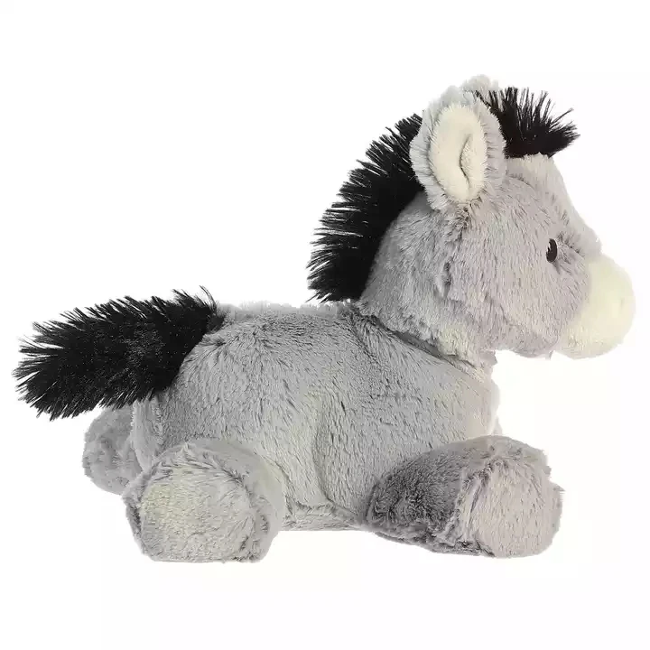 Cinza dos desenhos animados brinquedo de pelúcia burro pequeno 18cm  brinquedo macio brinquedo do bebê presente de natal w0309 - AliExpress