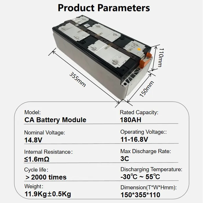 CATL 180ah Battery Module for EV Golf Car - 2000 Cycles