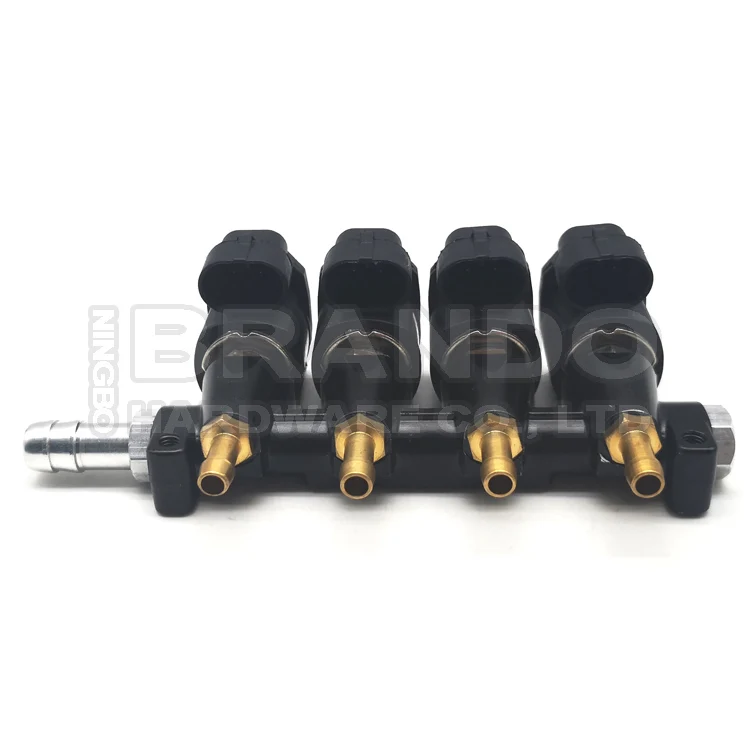 Iniettori Rail GPL/CNG OKCAN IG1 – 2 Ohm, Per Sistemi STAG E E-Gas, Compatibile Con Apache 4 Cilindri