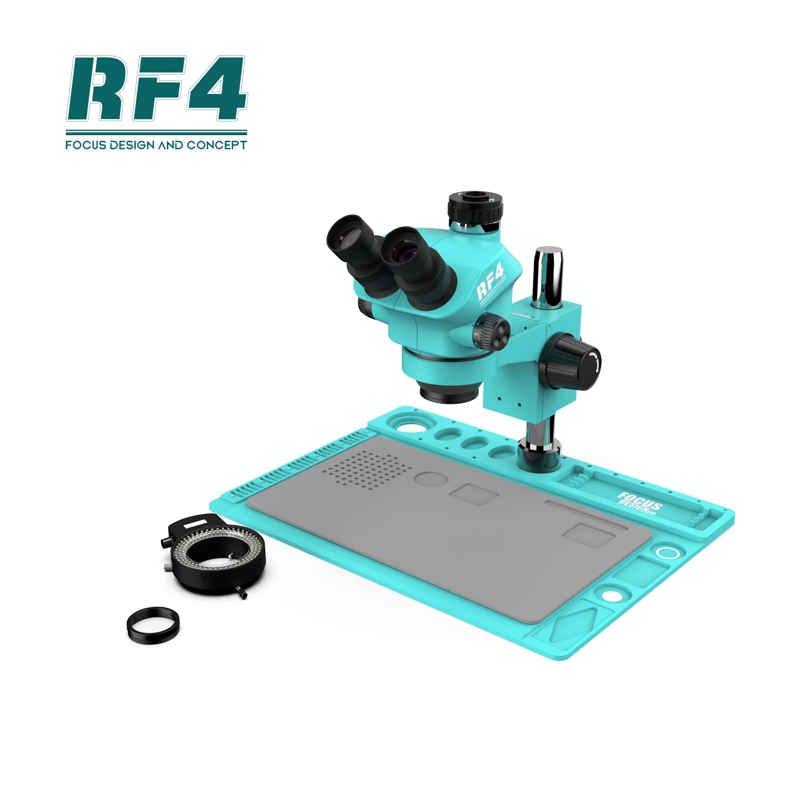 RF4 RF4 RF7050TVD2-2KC2-X101 Trinocular Electronic Repair RF4 Microscope With 2K Camera 10 Inch Monitor Mobile IC Chips Repair
