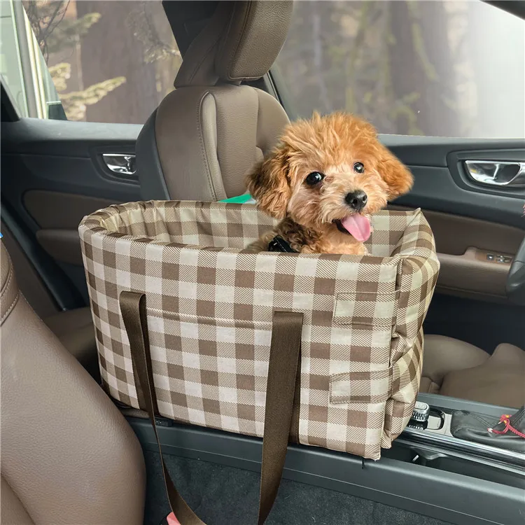 Geerduo Pet Travel Carrier Interactive Nonslip Center Console Dog Car ...