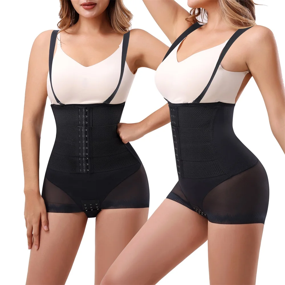 Wholesale Full Body Butt Lift Shaping Panties Underwear Shoulder Strap Tummy Control Shapewear Women Waist Trainer Shaper