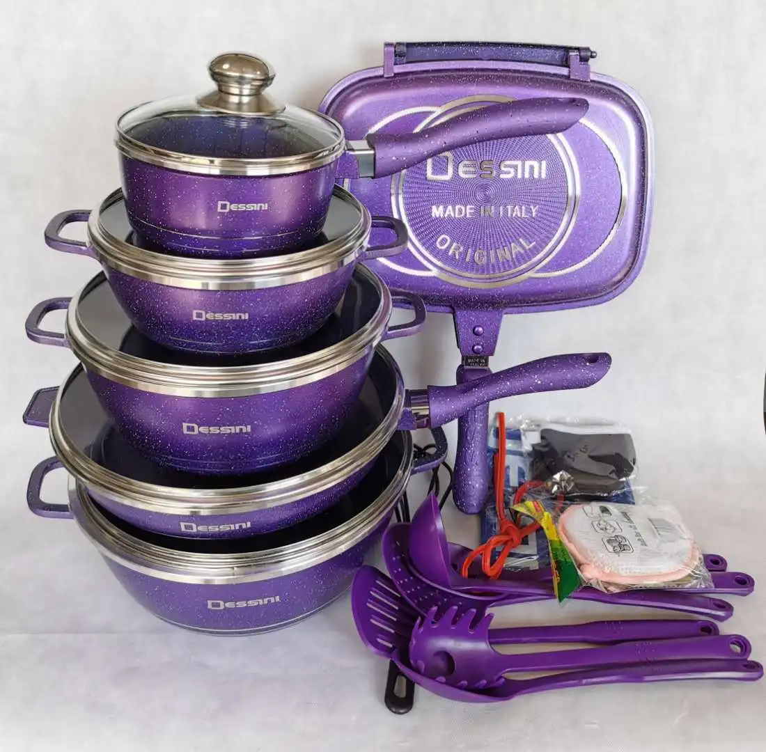 Wholesale Pots And Pans Popular Home Kitchen Pot Sets Non Stick 23pcs