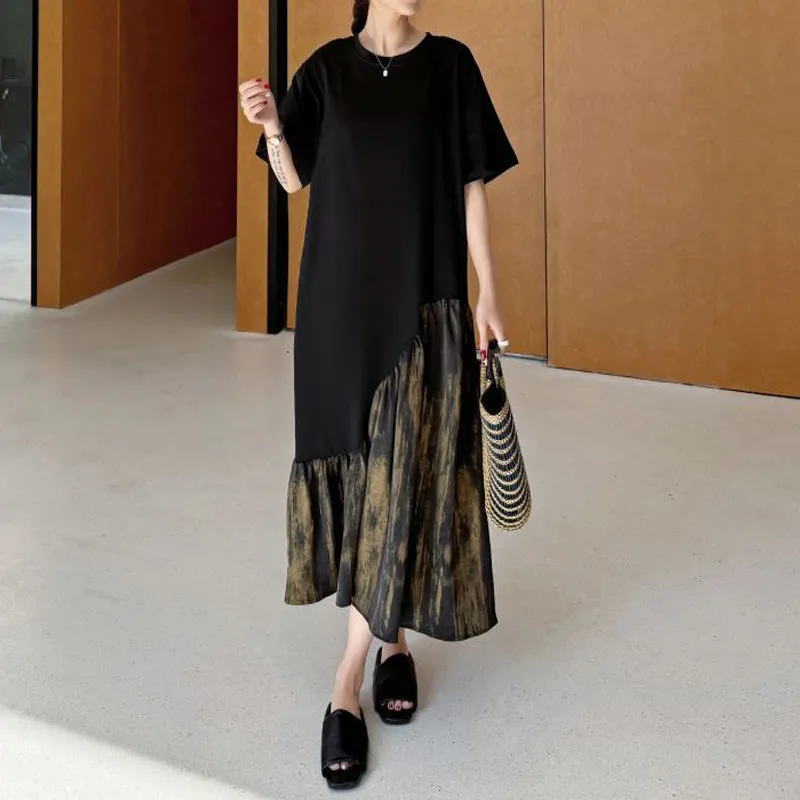 knee length dresses for ladies Chic Oversized Shirt Dress Experience Ultimate Comfort and Style with Medium / Black main image 1