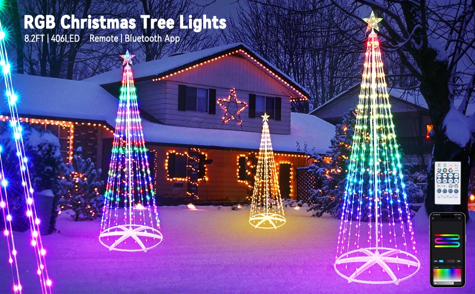 Rgb Smart Colorful App Remote Control Fairy Light Diy Multi Color Luces