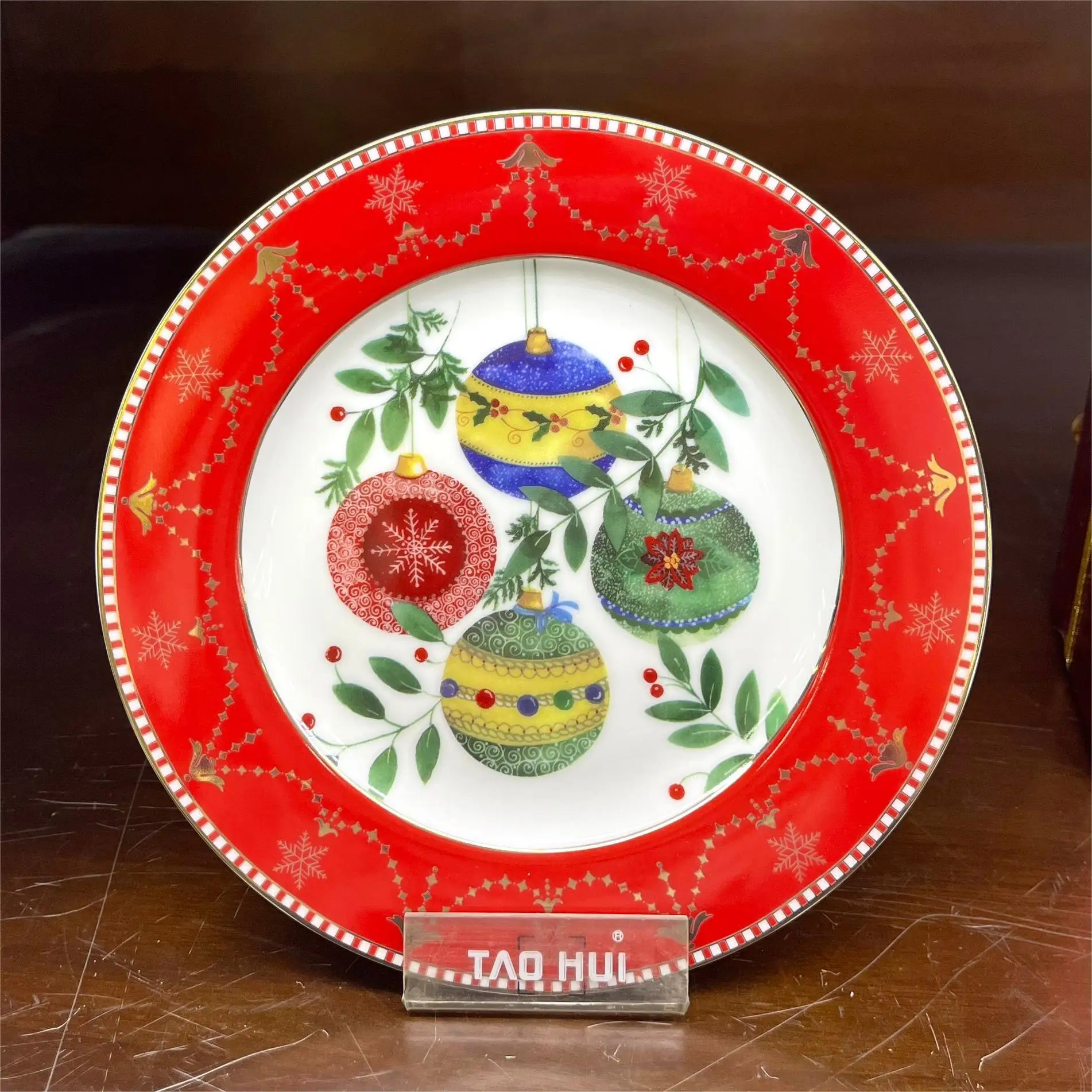 Ceramic Promotion Holiday Dish Plate Set para sa mga Dinner at Party