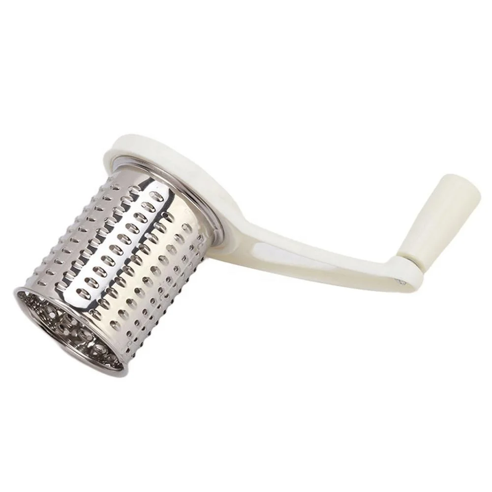 Cheese Grater, Multifunction Stainless Steel Cheese Grater Hand Cranked  Rotatable Cheese Cutter Shredder Slicing Tool (1pc)