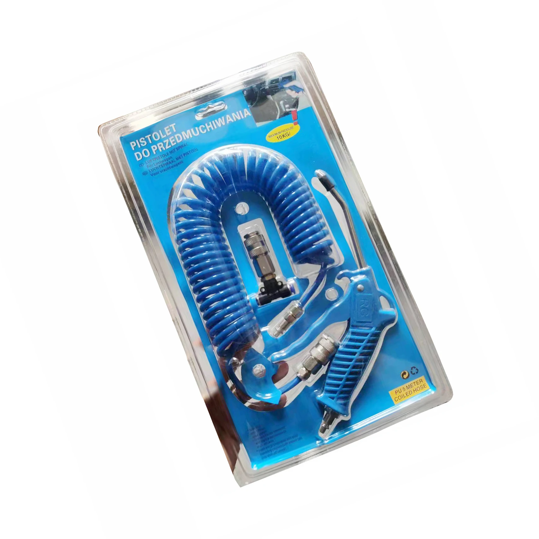 Tuyau D'Air Pour Camion - Connexion Réservoir D'Air - Kit Soufflage Poussière - Rouge - Caoutchouc Et Métal - Pour Remorque, Système Pneumatique - 3