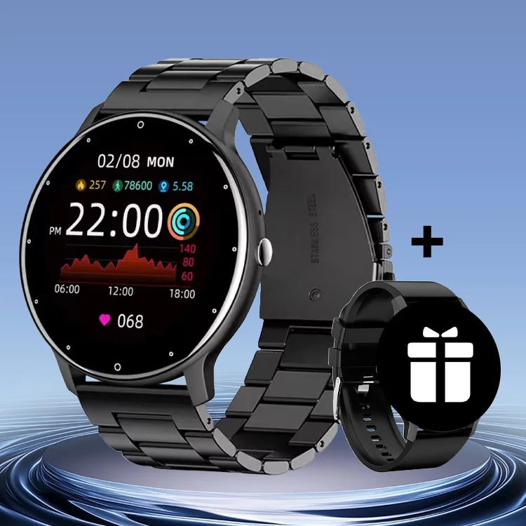 ZL02 Original HD Large Screen Smart Watch Ultra-thin Dial IOS Android Heart Rate Blood Oxygen Monitoring Sports Men Smartwatch