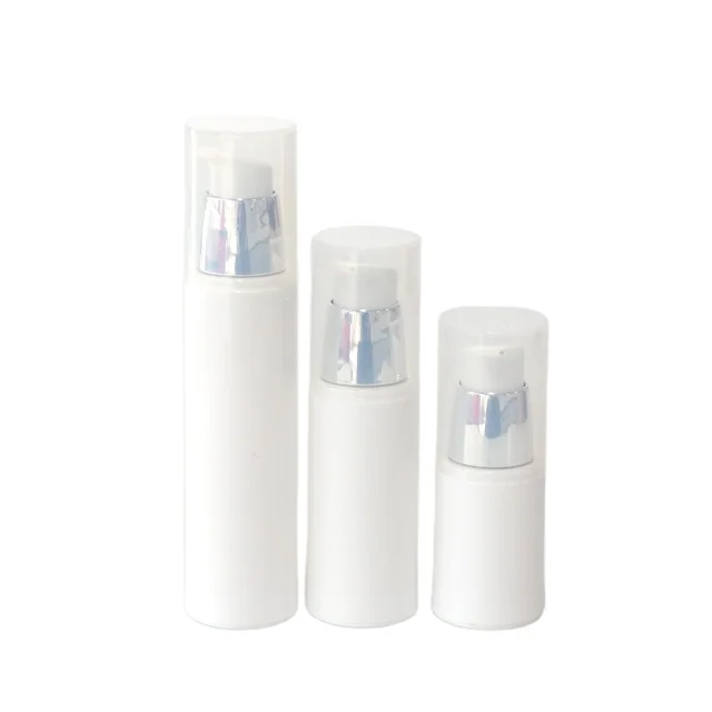 Pearl White 30g 50g Luxury plastic Cream Jar Lotion Pump Bottle Cosmetic Spray Bottle 60ml 100ml 120ml Skincare Empty Packing