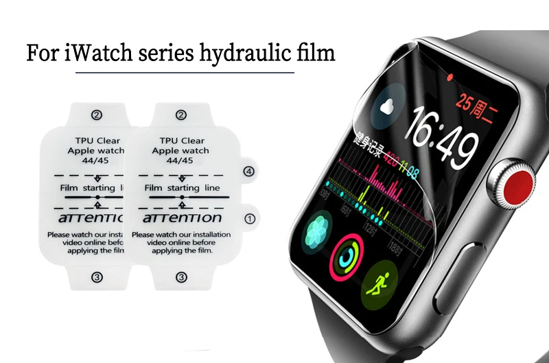 2021 Hydrogel Soft Tpu Clear Smart Watch Screen Protector Film 38 40 42 44 41 45 mm for Apple Watch S7 S6