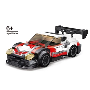 246pcs Educational Toy Racing Car Plastic Diy Building Block by Block