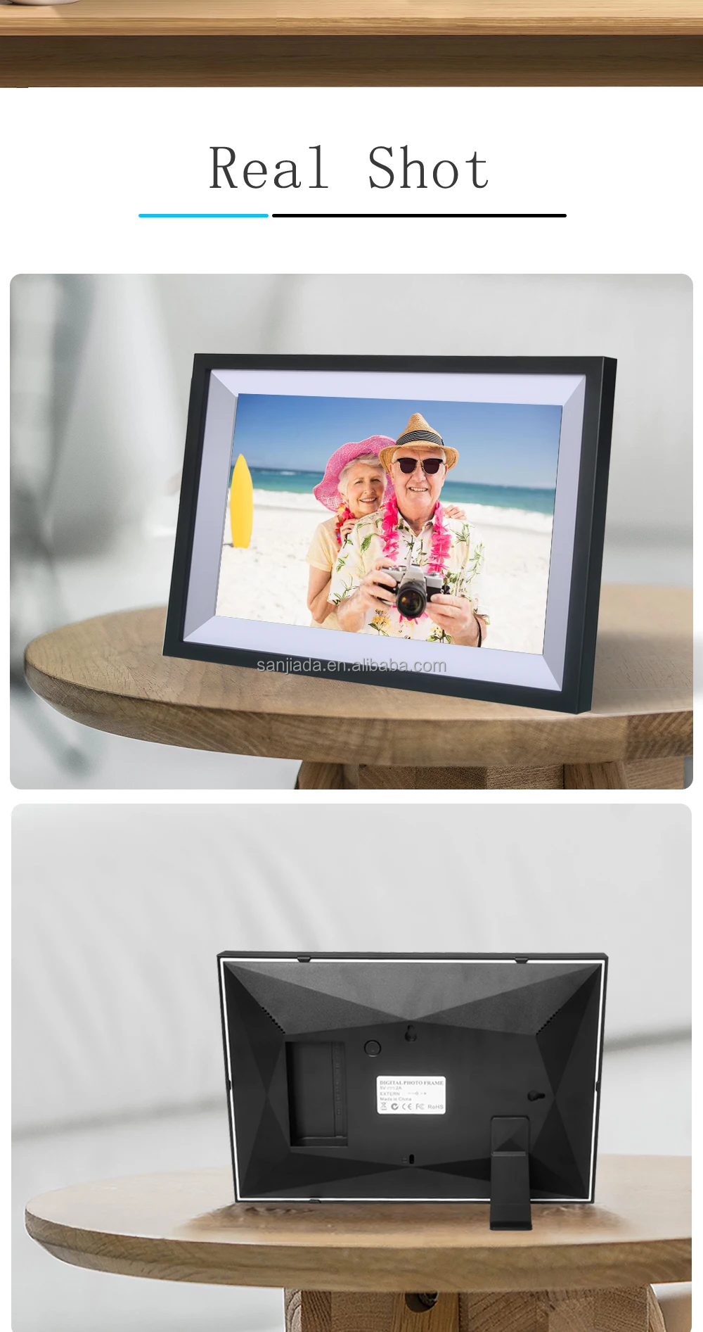 Digital Picture Frame 10.1 Inch Smart Wifi Digital Photo Frame 16gb