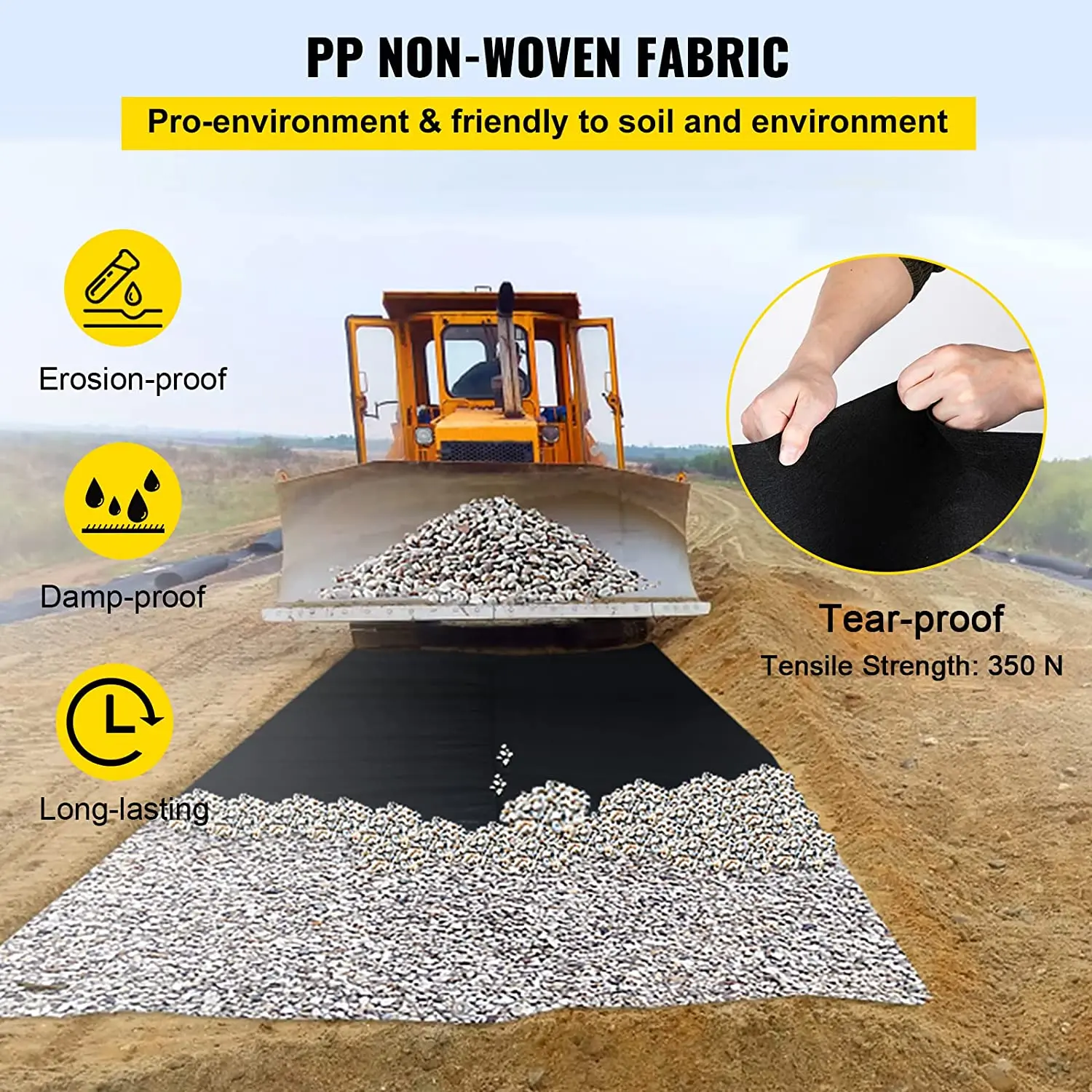 Geotextile Driveway Fabrics For Construction Projects - Buy Heavy Non ...