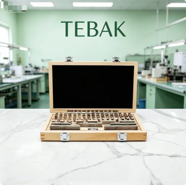 High Speed Steel Precision Gauge Block Set TEBAK, Standard Length Measurement Parts for Caliper and Micrometer Calibration
