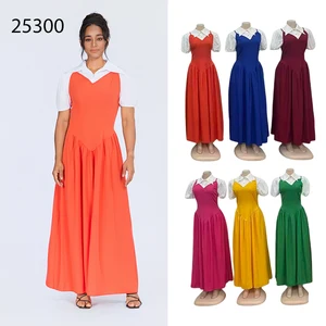 New Wholesale Summer Women Casual Short Sleeve Lapel High Waist Slim Fashion Dress