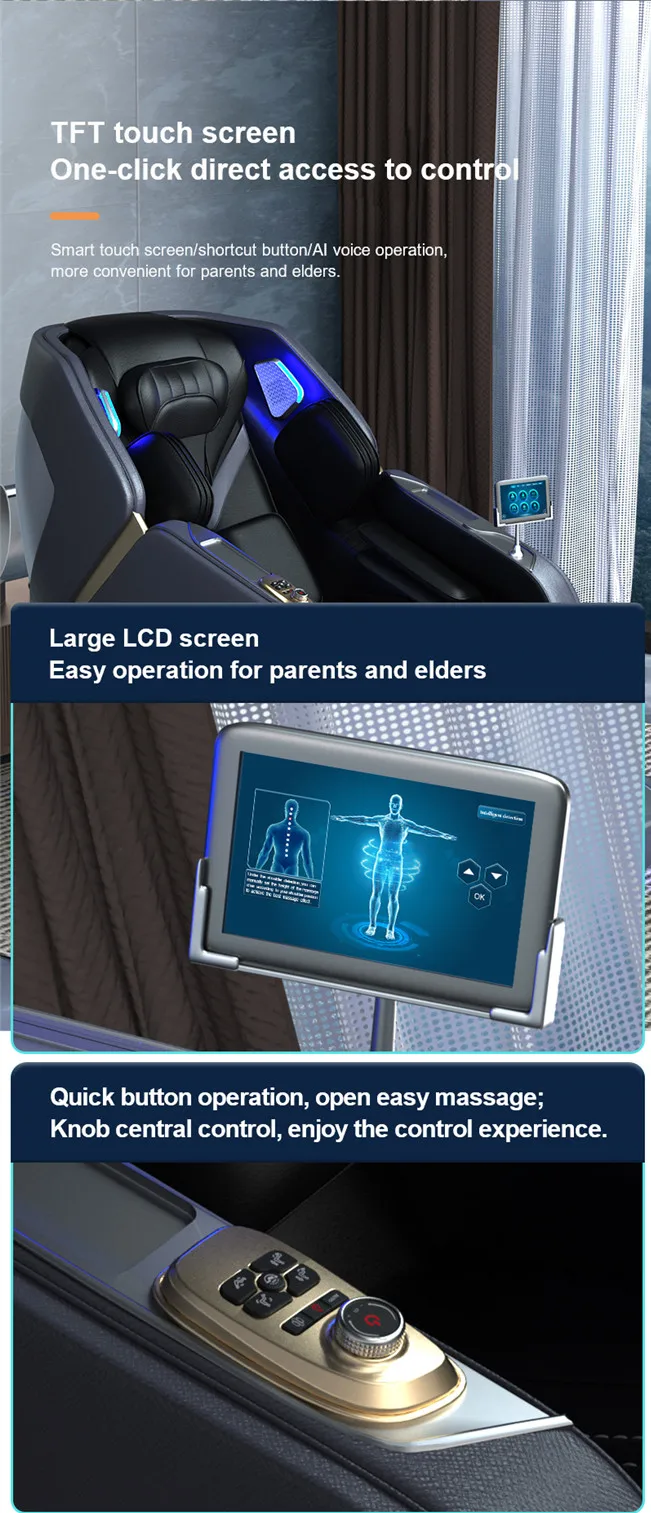 New Sl Track Sofa Massage Chair 4d Luxury Zero Gravity Chair Massage