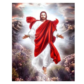 Arts And Crafts Supplies Metal Wall Art Lord Jesus Picture Canvas For Painting Wall Art Frame Custom Diamond Painting