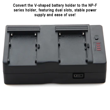 D-TAP F970 battery clip plate to V-shaped socket battery clip plate. Monitor 5D2 kit V-port power supply system. product image