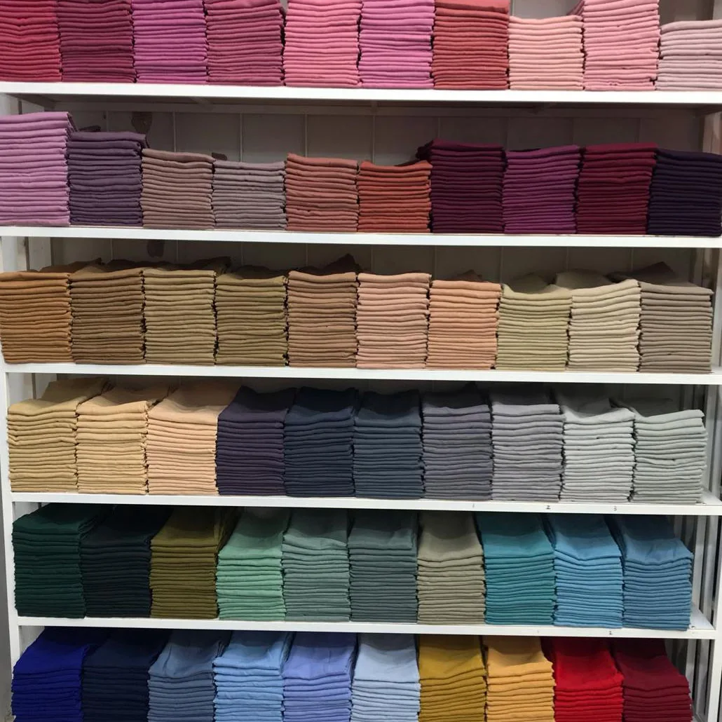 Fashionable Cheap Shemag Plain Pure Color Chiffon Tudung Head Scarves Muslim Shawl Scarf