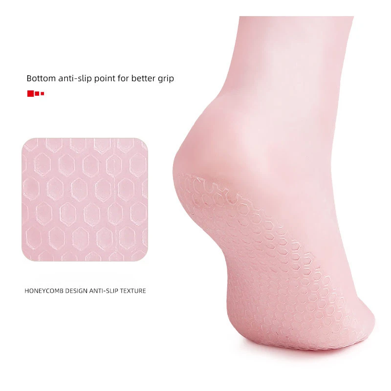 New Foot Dry Repairing Spa Crack Prevention Whitening Moisture Elasticity Soft Prosthetic Silicone Gel Stocking Sock