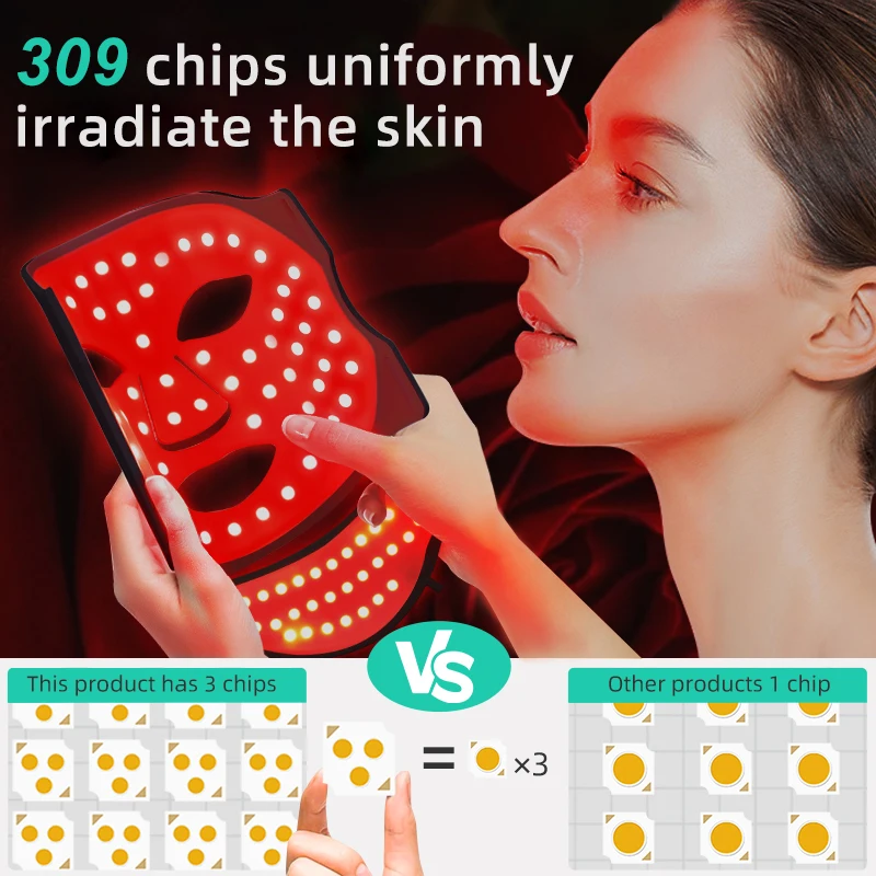 2025 Latest Factory Direct Sale Custom Logo 7 Color Red Light Therapy Facial LED Mask Home Use Beauty Equipment